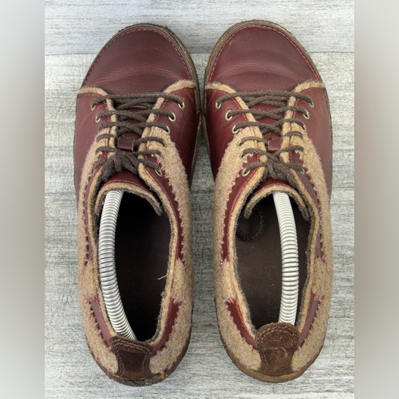 Merrell Womens 9 Milan Autumn Cross Wool Red Leather Crepe Sole Hiking Fall 0307 - Picture 8 of 16